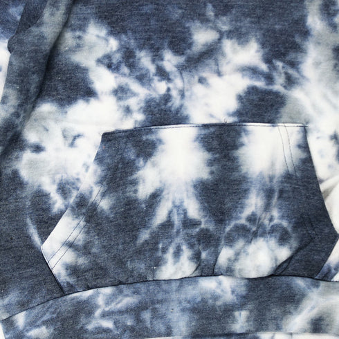 HAWK Day Print Blue Boys Cotton Fleece Hoodie