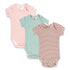 HEMA Brown And White Striped Unisex Cotton Romper 3 Piece Bundle