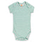 HEMA Green And Grey Striped Unisex Cotton Romper