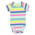 HEMA Pink And Yellow Multi Striped Cotton Romper 3 Piece Bundle