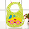 Car Green Polka Print Print Plastic Bib