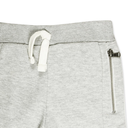 HUDSON Zip Pocket Grey Boys Cotton Terry Shorts