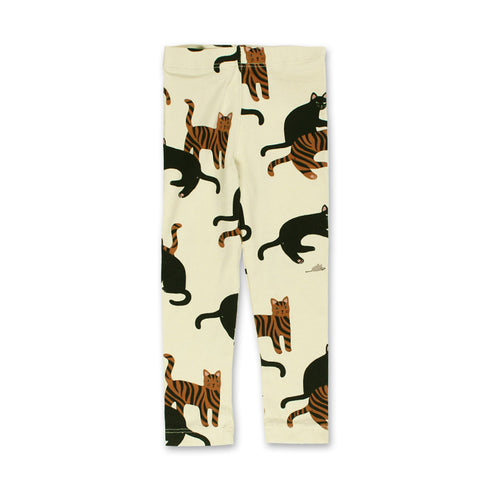 HnM All Over Cat Off White Girls Cotton legging