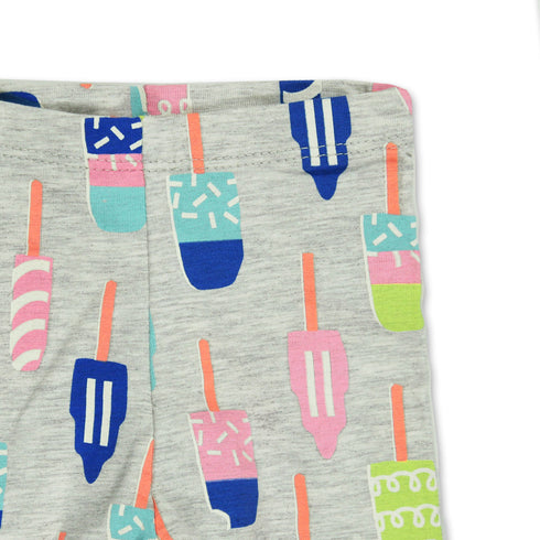 HnM All Over Ice Cream Grey Girls Cotton Legging