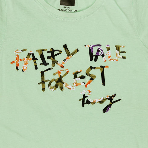 HnM Fairy Tale Green Girls Cotton T shirt