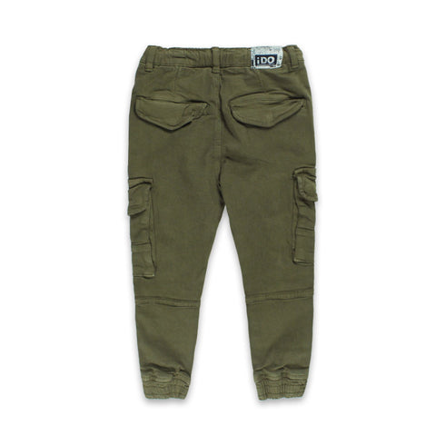 IDO Green Boys Cotton Cargo Pant