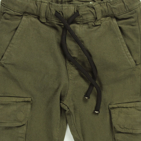 IDO Green Boys Cotton Cargo Pant