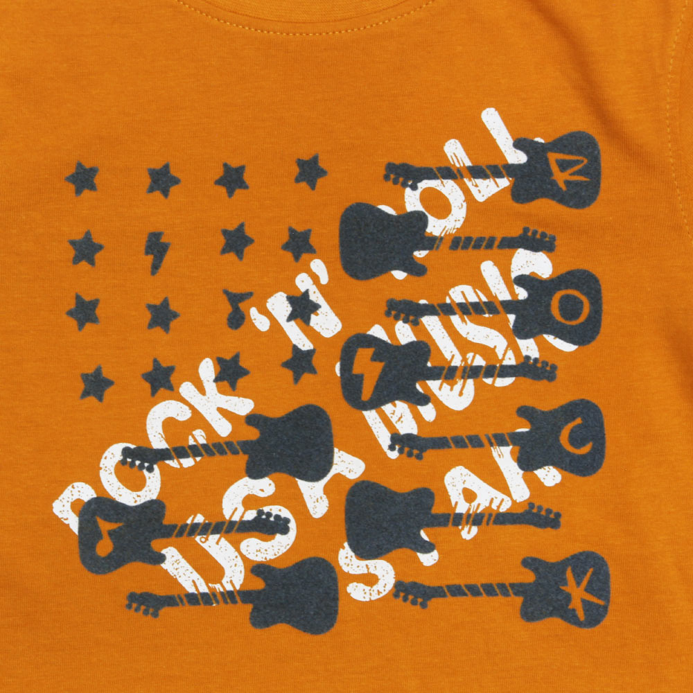 IN EXTENSO Rock Star Yellow Girls Cotton Tshirt – Globalstock