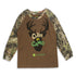 JOHN DEERE Cuter In Camo Brown Boys Cotton T shirt