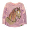 JOHN DEERE Horse Pink Girls Cotton T shirt