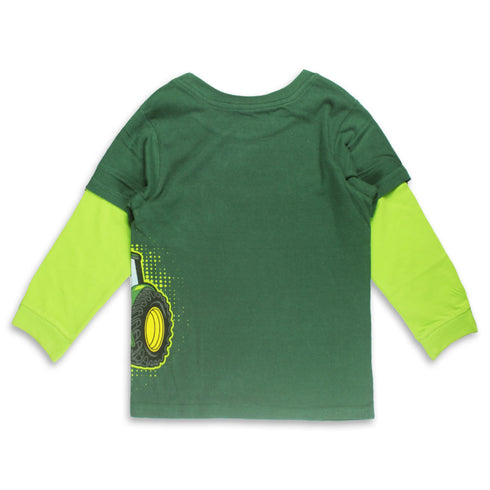JOHN DEERE Truck Green Boys Cotton T shirt
