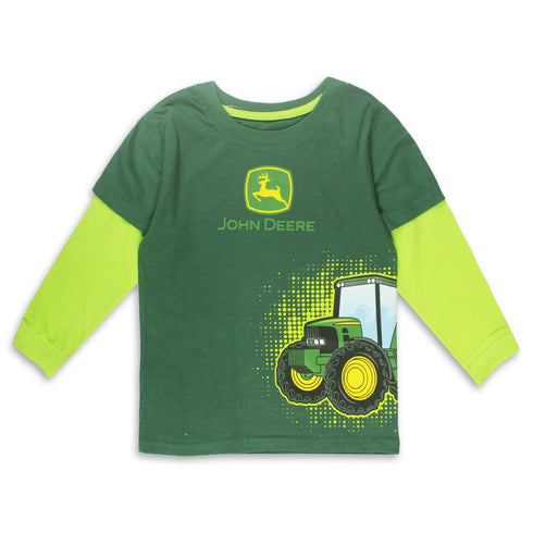JOHN DEERE Truck Green Boys Cotton T shirt