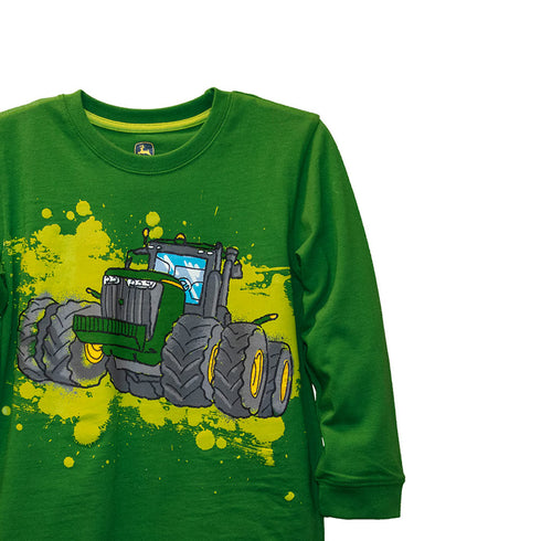 JOHN DEERE Truck Green Boys Cotton T shirt
