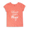 KIABI Believe In Your Magic Pink Girls Premium Cotton T shirt