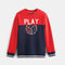 KIABI Play Ball Blue And Red Boys Cotton Terry Sweat Shirt