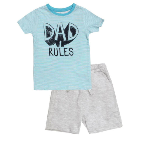 KIDS AND CO Dad Riles Boys Cotton 2 Piece Set