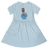 KIDS Girls Print Blue Girls Cotton Dress