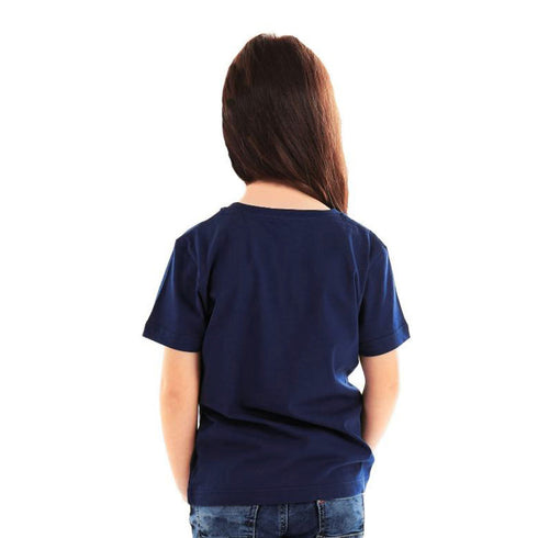 KIDS Unicorn Blue Girls Cotton T shirt