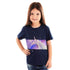 KIDS Unicorn Blue Girls Cotton T shirt