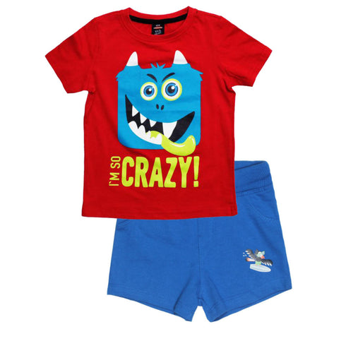 KIKI AND KOKO Bred Boys Cotton Tshirt 2 Piece Set