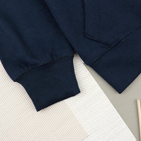 KIKI And KOKO Blue Boys Cotton Fleece Hoodie