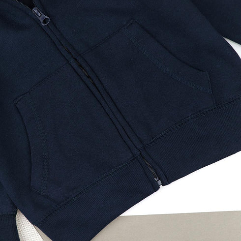 KIKI And KOKO Blue Boys Cotton Fleece Hoodie