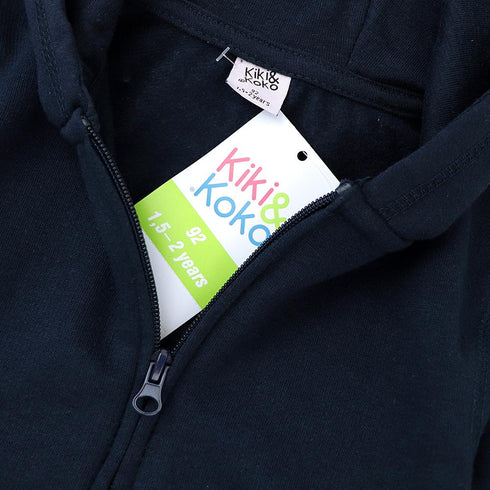 KIKI And KOKO Blue Boys Cotton Fleece Hoodie