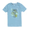 KUNIBOO Fish Print Blue Boys Premium Cotton Tshirt