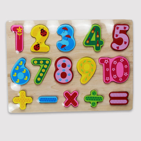 Kids Math Learning Wooden Board