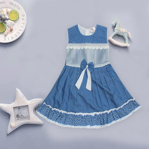Kidz Paradise Blue Girls Cotton 3 Piece Set