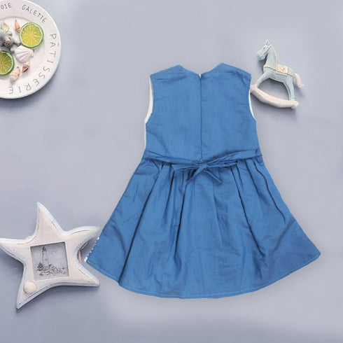 Kidz Paradise Blue Girls Cotton 3 Piece Set