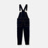 LANIDOR Golden Button Blue Girls Denim Full Dungaree