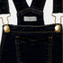 LANIDOR Golden Button Blue Girls Denim Full Dungaree