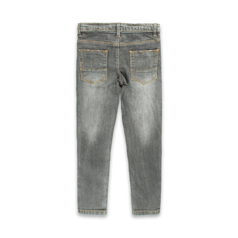LANIDOR KIDS Sand Washed Girls Grey Denim Jeans