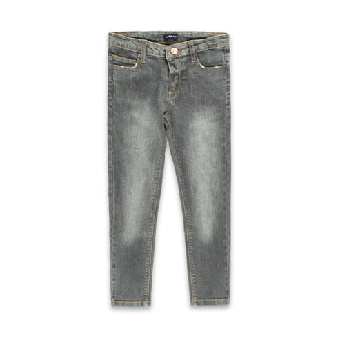 LANIDOR KIDS Sand Washed Girls Grey Denim Jeans