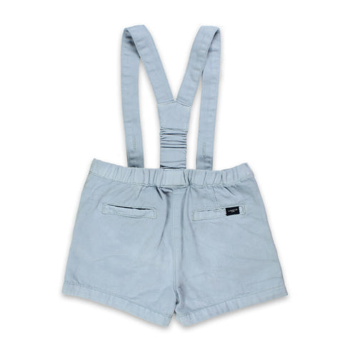 LANIDOR Light Blue Girls Denim Shorts Dungaree