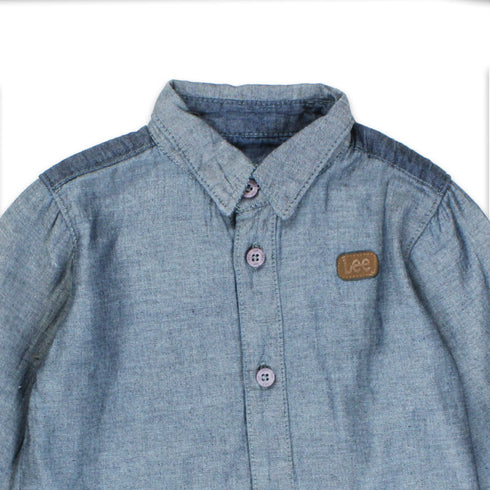 LEE Blue Denim Boys Cotton 2 Piece Set