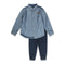 LEE Blue Denim Boys Cotton 2 Piece Set