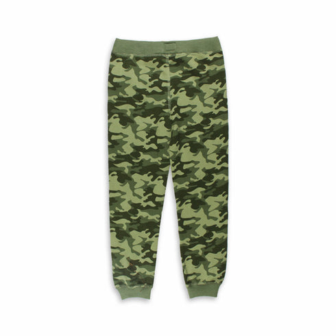 LEE Camouflage Green Boys Cotton Terry Trouser