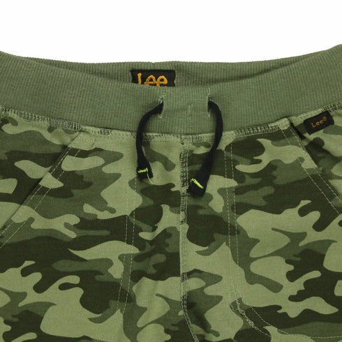 LEE Camouflage Green Boys Cotton Terry Trouser