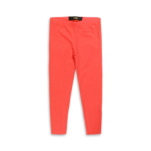 LEE Orange Girls Cotton Legging