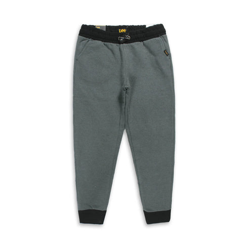 LEE Grey Boys Cotton Fleece Trouser