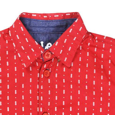 LEE Red Boys Cotton 2 Piece Set