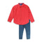 LEE Red Boys Cotton 2 Piece Set