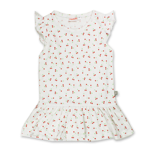 LIEGELIND All Over Cherry White Girls Cotton Dress