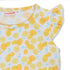 LIEGELIND All Over Lemon White Girls Cotton Dress