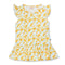 LIEGELIND All Over Lemon White Girls Cotton Dress