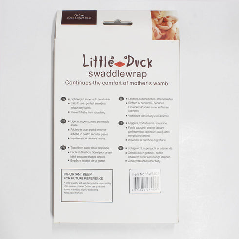 LITTLE DUCK All Over Flower Pink Girls Cotton Swaddle Wrap