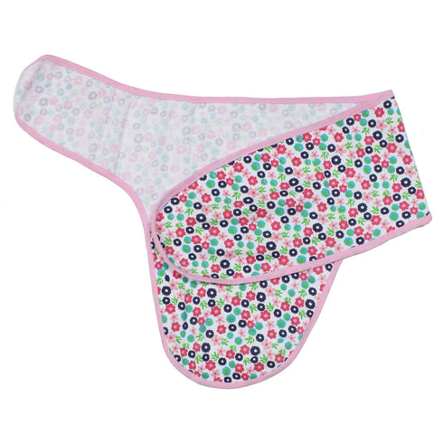 LITTLE DUCK All Over Flower Pink Girls Cotton Swaddle Wrap
