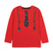 LITTLE KIDS Tie Print Red Boys Cotton T shirt